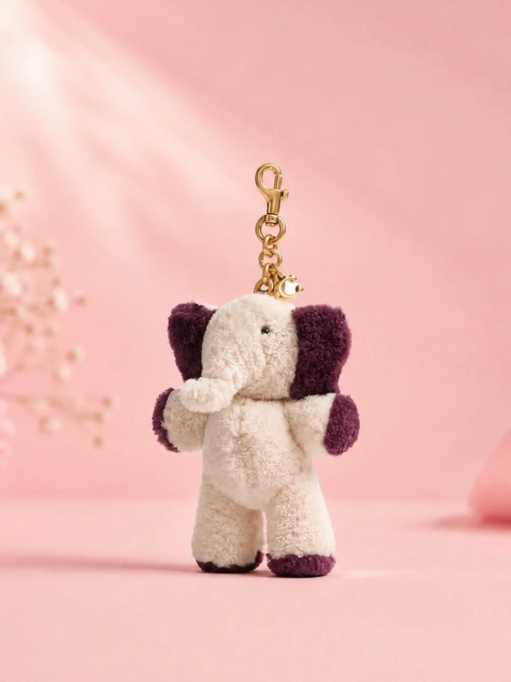 COACH Ellie Bag Charm In Shearling
